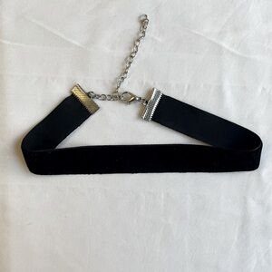 Handmade Black Velvet Choker, Adjustable Lobster Clasp